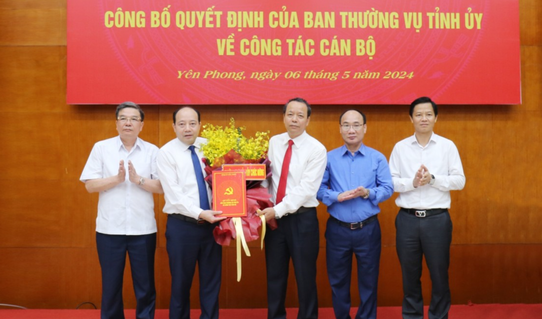 Bắc Ninh công bố các quyết định về công tác cán bộ