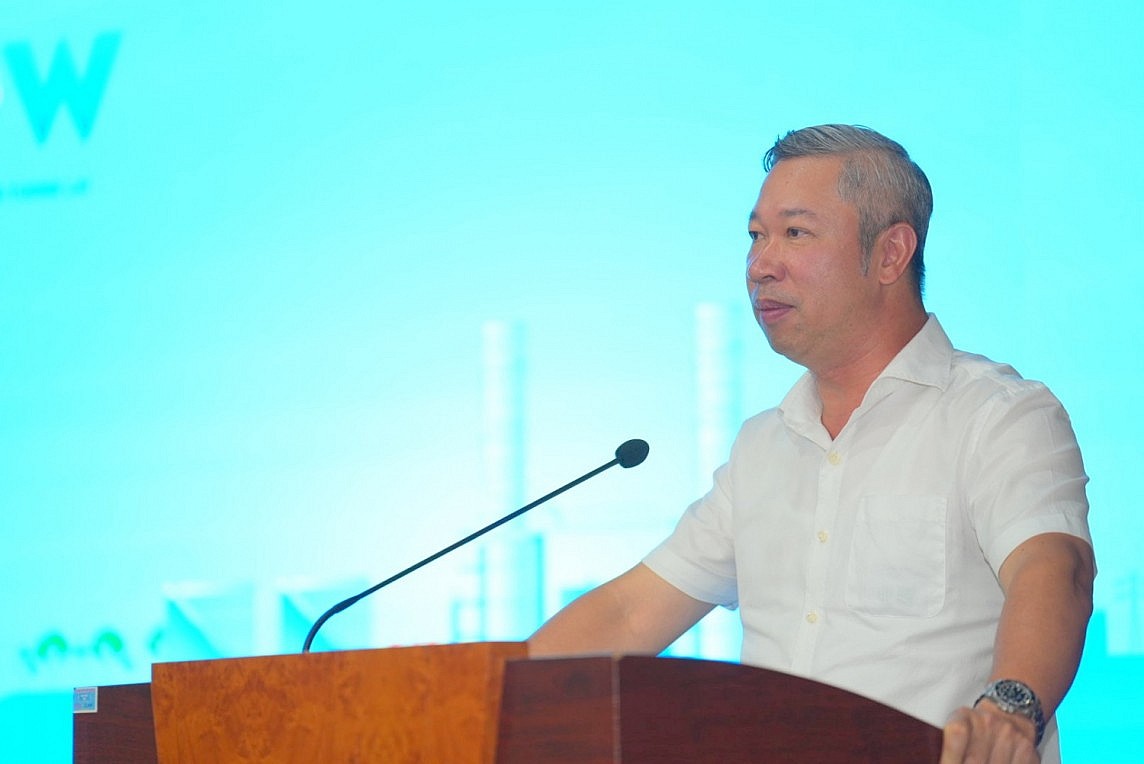 Ông Phạm Nguyên Hùng - Cục trưởng Cục Kỹ thuật An toàn và Môi trường Công nghiệp Bộ Công thương phát biểu ý kiến tại Hội nghị