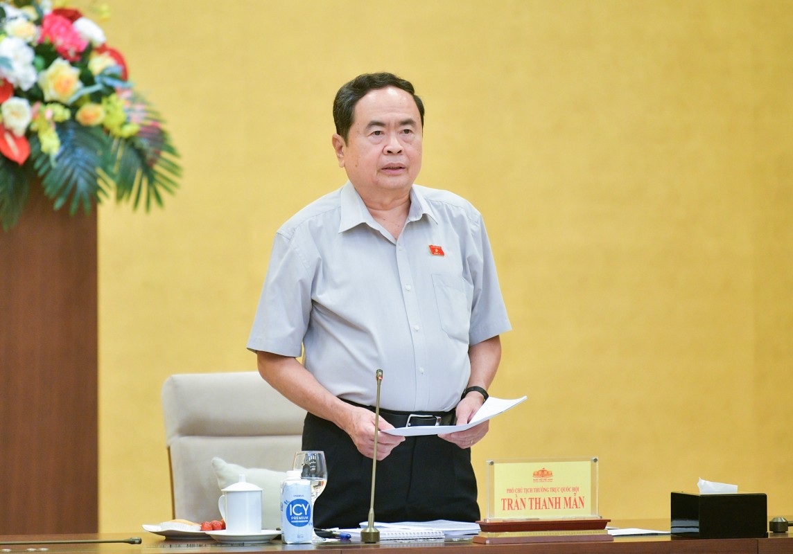 Phó Chủ tịch Thường trực Quốc hội Trần Thanh Mẫn phát biểu chỉ đạo tại cuộc họp