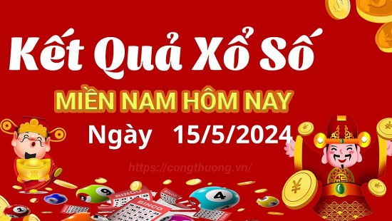 XSMN 15/5, Kết quả xổ số miền Nam hôm nay 15/5/2024, xổ số miền Nam ngày 15 tháng 5,trực tiếp XSMN 15/5