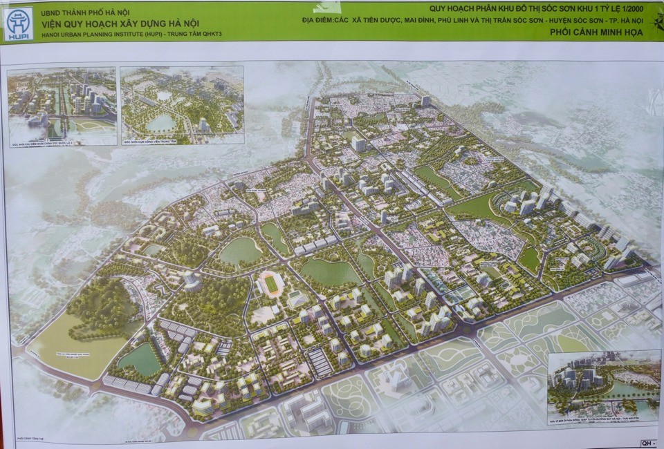 Hà Nội: Công bố 3 đồ án quy hoạch phân khu đô thị Sóc Sơn