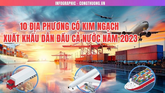 infographic top 10 dia phuong co kim ngach xuat khau cao nhat trong nam 2023