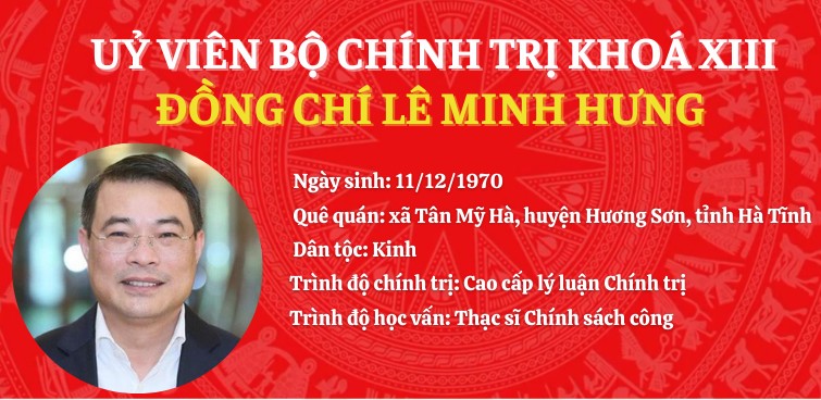 infographic tieu su tan uy vien bo chinh tri khoa xiii le minh hung