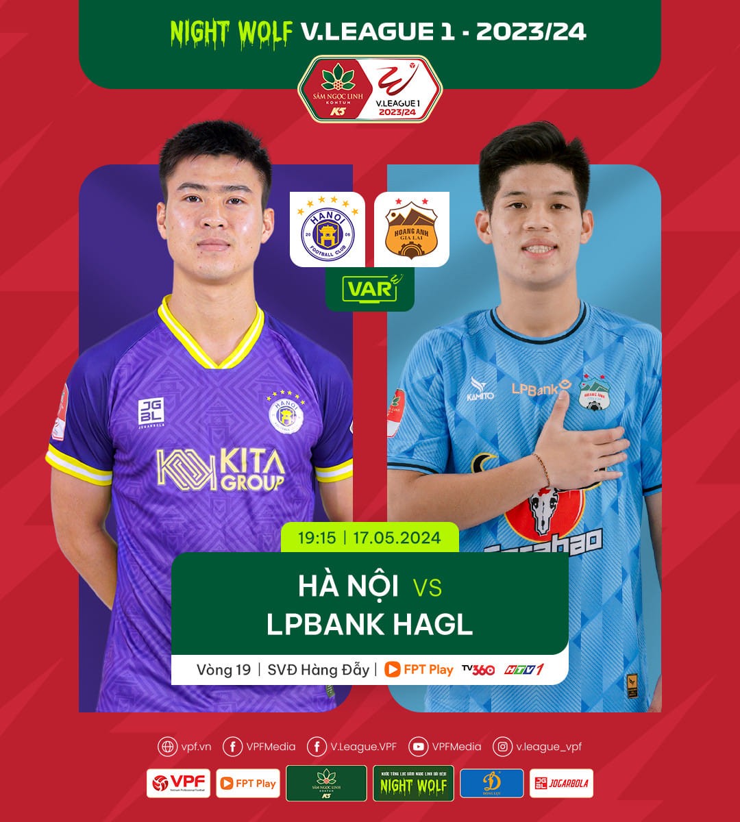 Nhận định bóng đá Hà Nội-HAGL (19h15 ngày 17/5), Vòng 19 V-League 2023/2024