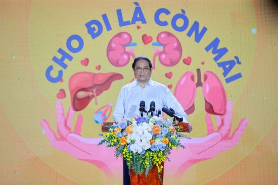 Thủ tướng Phạm Minh Chính kêu gọi mọi người dân tình nguyện đăng ký hiến tạng