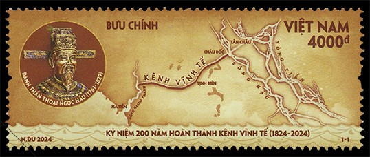 Ra mắt bộ tem “Kỷ niệm 200 năm hoàn thành kênh Vĩnh Tế (1824-2024)”