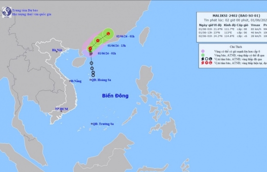Dự báo thời tiết hôm nay ngày 1/6/2024: Tin áp thấp nhiệt đới, gió mạnh và mưa lớn