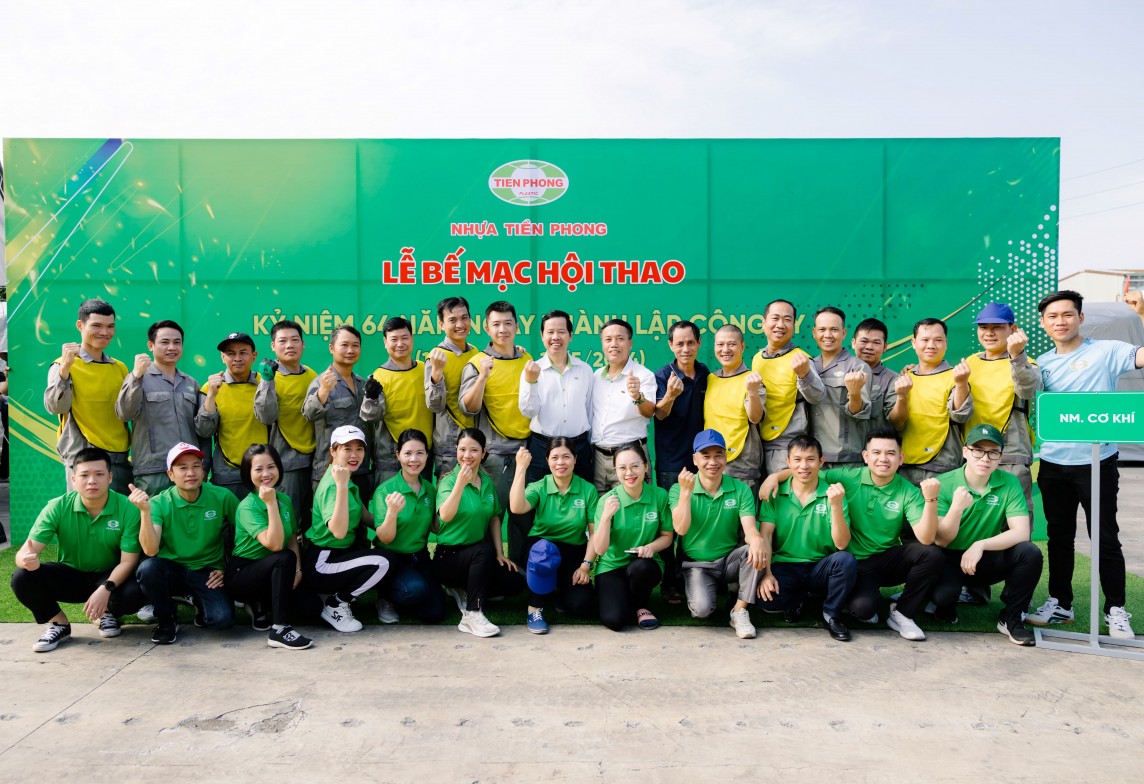 Người lao động Công ty CP Nhựa Thiếu niên Tiền Phong tích cực tham gia hội thao