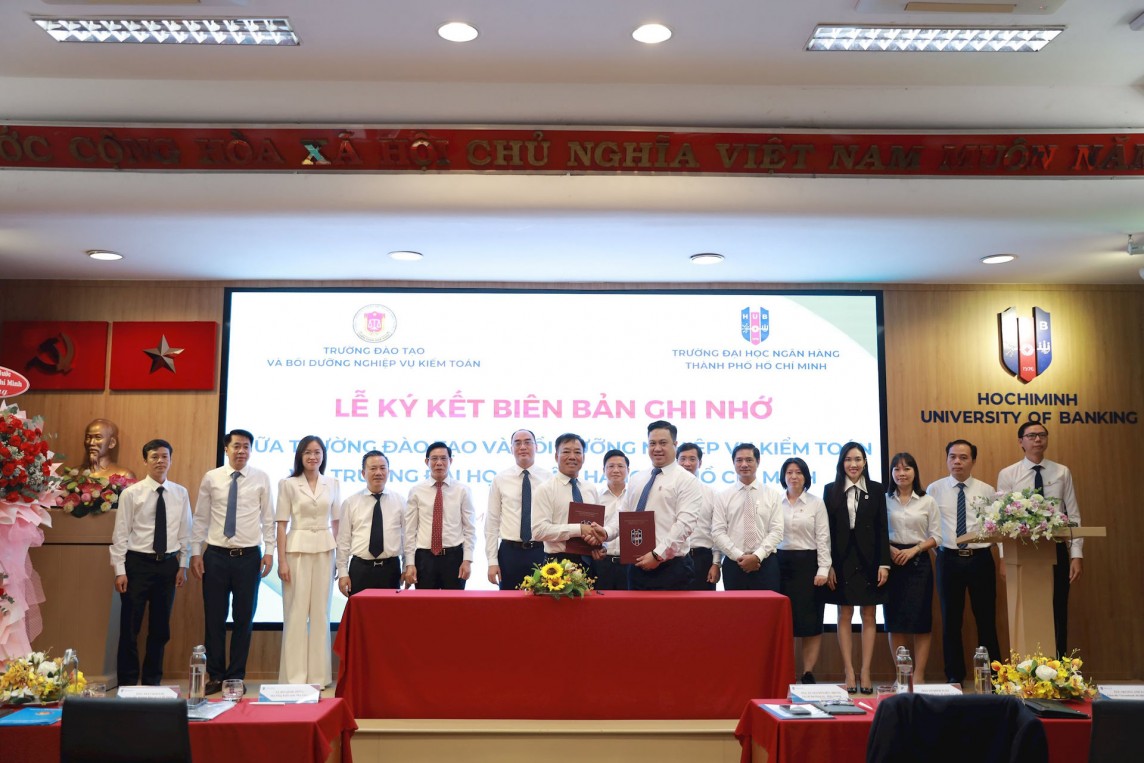 Hợp tác giữa Trường Đào tạo và Bồi dưỡng nghiệp vụ kiểm toán với Đại học Ngân hàng TP. Hồ Chí Minh