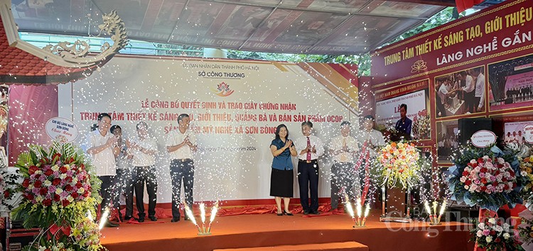Hà Nội: Công nhận Trung tâm thiết kế sáng tạo, quảng bá sản phẩm xã Sơn Đồng