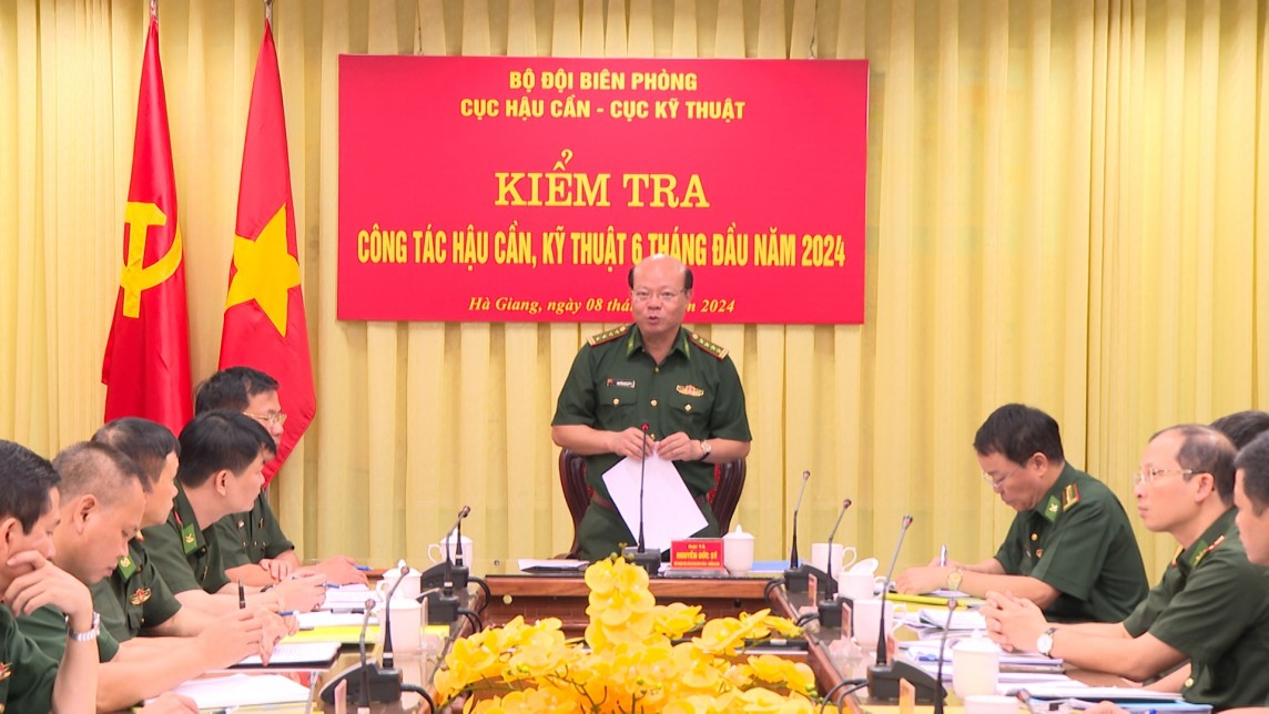 Bộ Tư lệnh Bộ đội Biên phòng kiểm tra công tác hậu cần, kỹ thuật tại Hà Giang