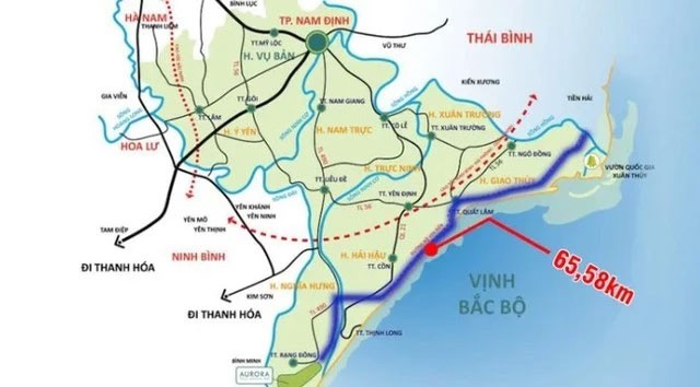 Từ 30/6, Nam Định dự kiến đưa vào khai thác tuyến đường bộ ven biển