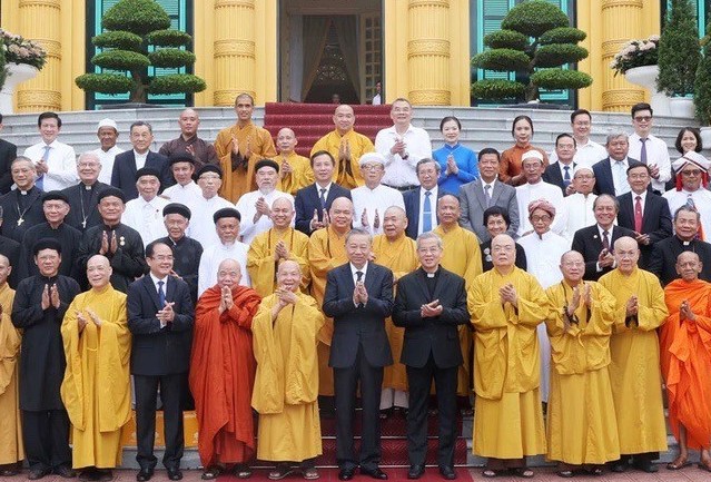 Chủ tịch nước Tô Lâm: Đảng, Nhà nước luôn tôn trọng quyền tự do tín ngưỡng, tôn giáo