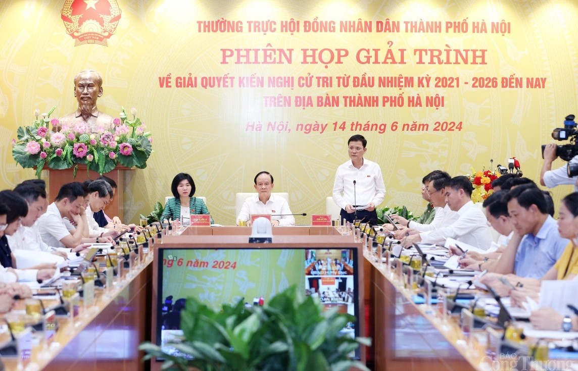 Hội đồng nhân dân TP Hà Nội nghe giải trình việc giải quyết kiến nghị của cử tri