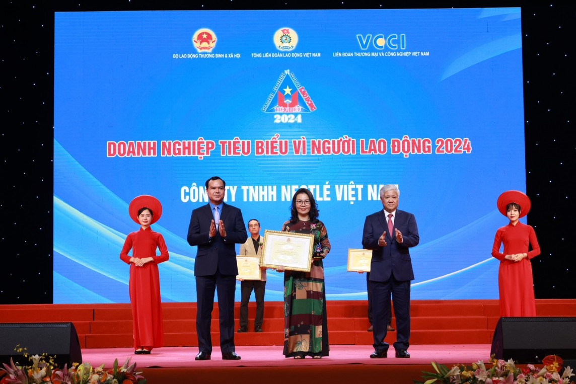 Nestle Việt Nam được vinh danh “ Doanh nghiệp tiêu biểu vì người lao động” năm thứ 5 liên tiếp