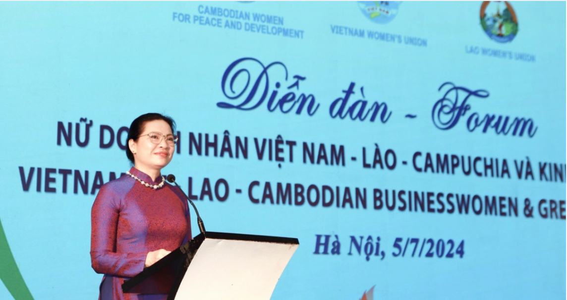 Kết nối và giao lưu nữ doanh nhân ba nước Việt Nam - Lào – Campuchia