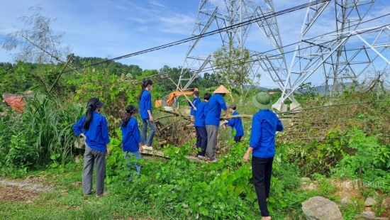 Thanh Hóa: Huy động gần 1.340 đoàn viên, thanh niên tham gia hỗ trợ dự án đường dây 500kV mạch 3