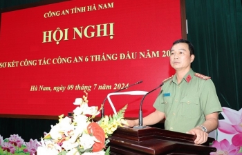 Công an tỉnh Hà Nam: Triệt phá 23 chuyên án hình sự, khởi tố 59 vụ, 114 bị can