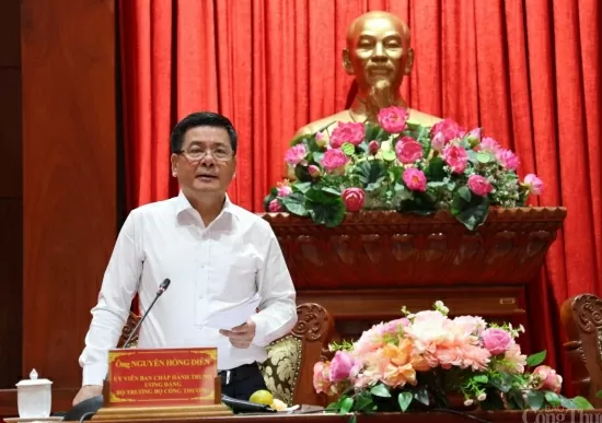 Bộ trưởng Nguyễn Hồng Diên: Tiền Giang cần thực hiện 6 nhiệm vụ trọng tâm, chú trọng cơ cấu lại công nghiệp