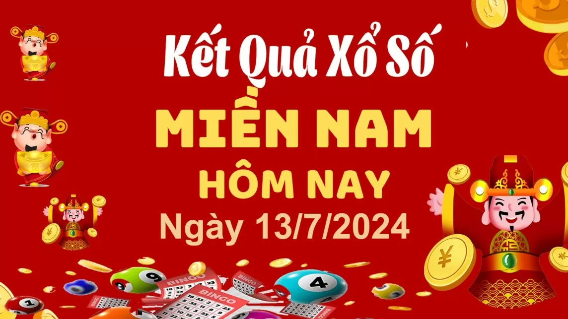 Kết quả Xổ số miền Nam ngày 13/7/2024, KQXSMN ngày 13 tháng 7, XSMN 13/7, xổ số miền Nam hôm nay