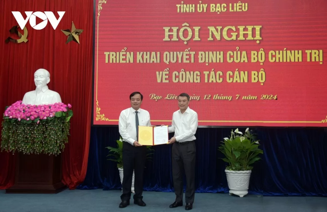 Chủ tịch tỉnh Cà Mau làm Phó Bí thư Tỉnh ủy Bạc Liêu