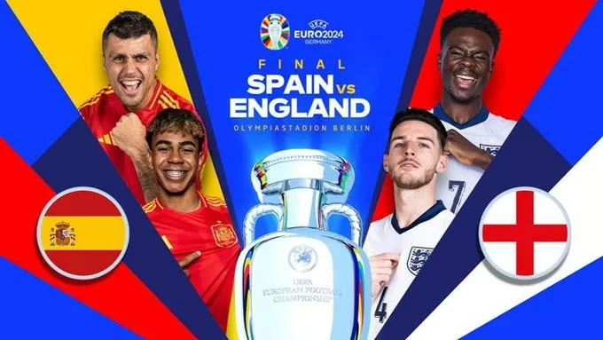 Link xem trực tiếp chung kết EURO 2024 - Tây Ban Nha và Anh (2h00 ngày 15/7)