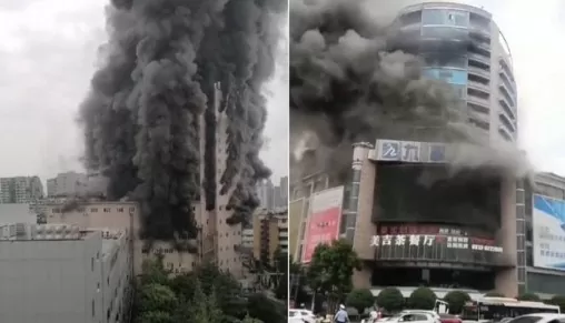 Trung Quốc: Cháy trung tâm thương mại, 16 người tử vong