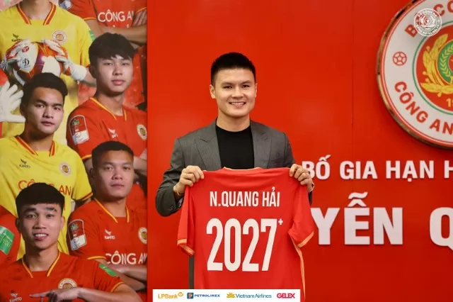 Quang Hải chính thức gia hạn hợp đồng với đội bóng Công An Hà Nội