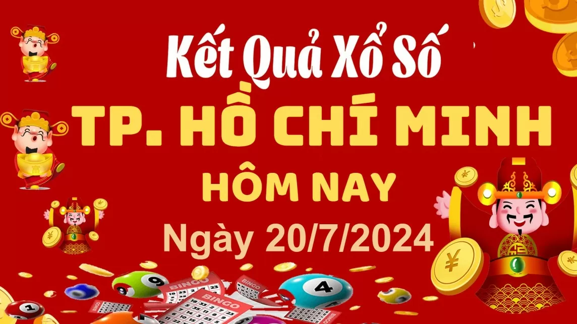 XSHCM 20/7, Kết quả xổ số TP.HCM hôm nay 20/7/2024, KQXSHCM thứ Bảy ngày 20 tháng 7