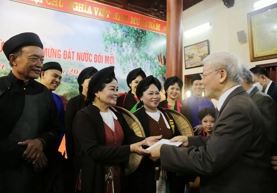 Tổng Bí thư Nguyễn Phú Trọng và những tình cảm đặc biệt với người dân quê hương quan họ
