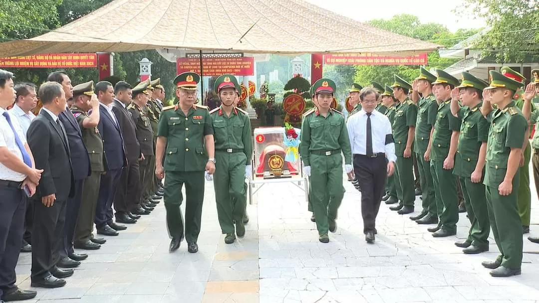 Tây Ninh: Tổ chức truy điệu, an táng 172 hài cốt liệt sĩ hy sinh tại Campuchia