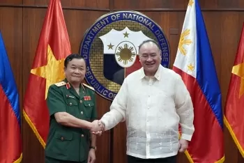 Thượng tướng Hoàng Xuân Chiến dẫn đầu đoàn công tác Bộ Quốc phòng thăm Philippines