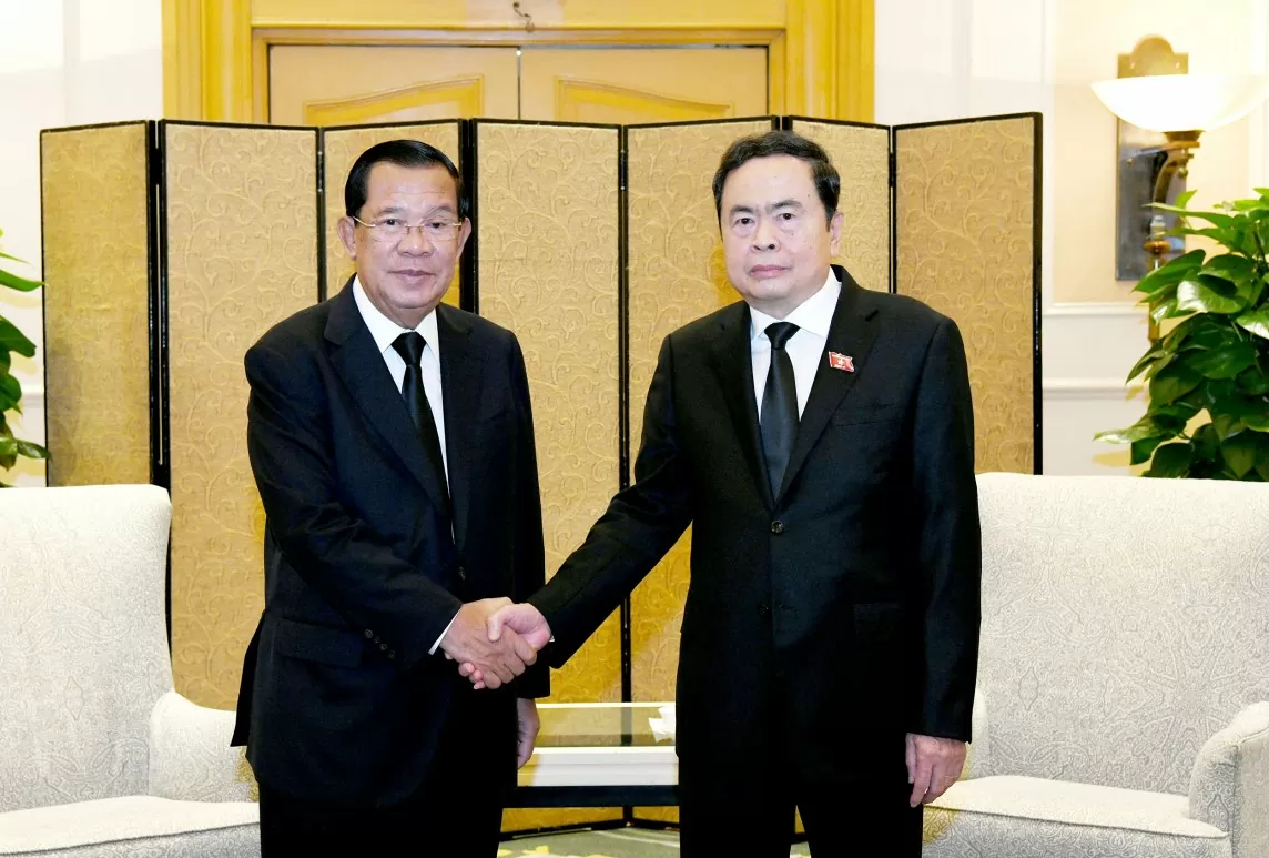 Chủ tịch Quốc hội Trần Thanh Mẫn tiếp Chủ tịch Thượng viện Campuchia