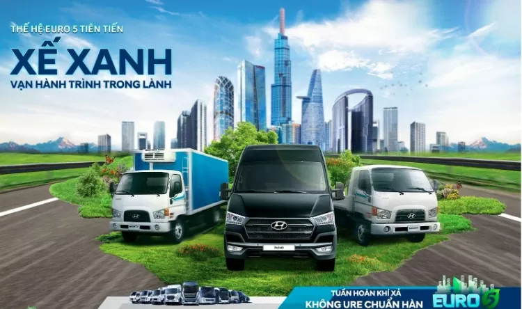 ‘’Xế xanh’’ thế hệ Euro 5 tiên tiến của Hyundai Thành Công Thương mại lộ diện