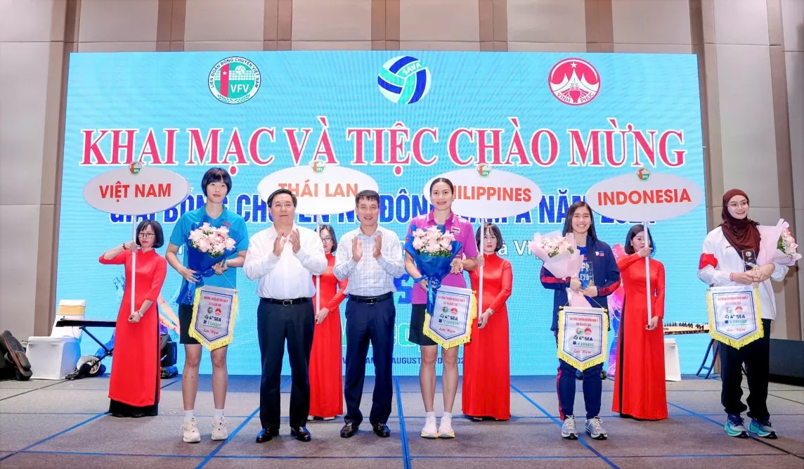 Vĩnh Phúc khai mạc Giải bóng chuyền nữ Đông Nam Á 2024