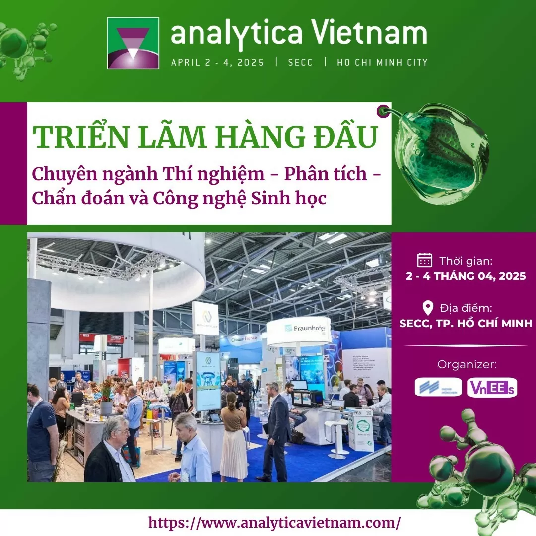 Dự kiến có hơn 300 gian hàng tham gia Analytica Vietnam 2025