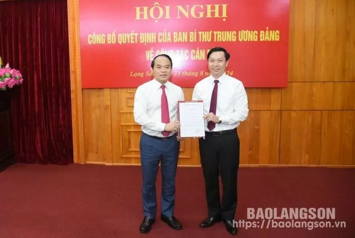 Ban Bí thư Trung ương Đảng bổ nhiệm nhân sự ở Lạng Sơn