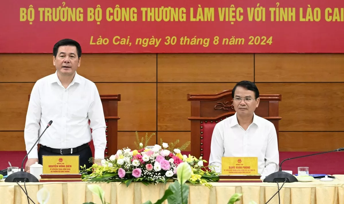 Bộ trưởng Nguyễn Hồng Diên: Làm tốt các quy hoạch ngành, tạo động lực đột phá phát triển kinh tế Lào Cai