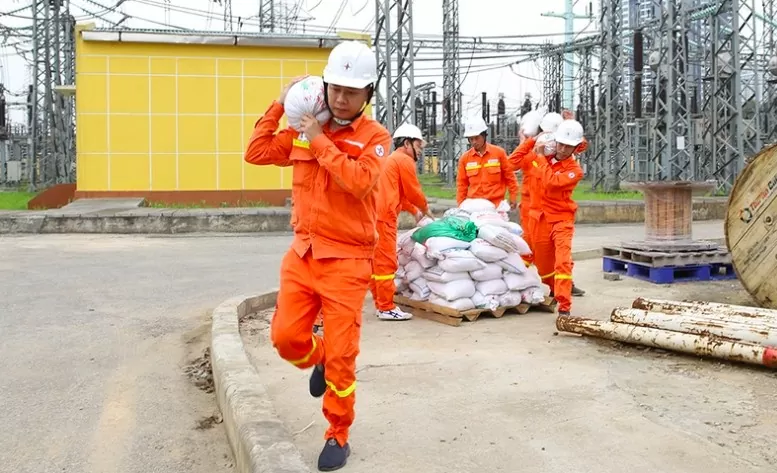 Đảm bảo an toàn hệ thống điện trước cơn bão số 3 (Yagi)