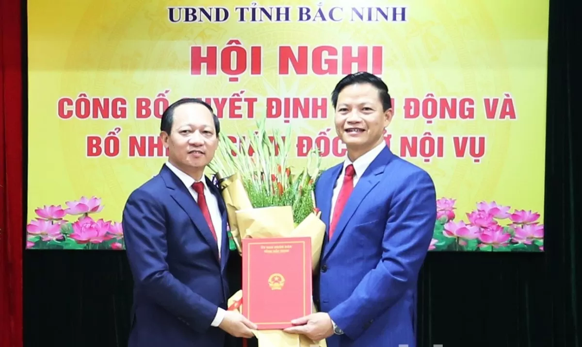 Ông Lê Hồng Phúc được bổ nhiệm làm Giám đốc Sở Nội vụ tỉnh Bắc Ninh