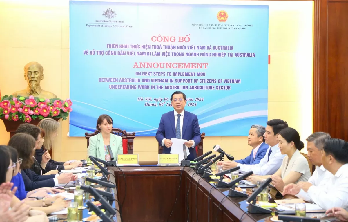 Cho phép tối đa 1.000 lao động Việt Nam làm việc trong lĩnh vực nông nghiệp tại Australia