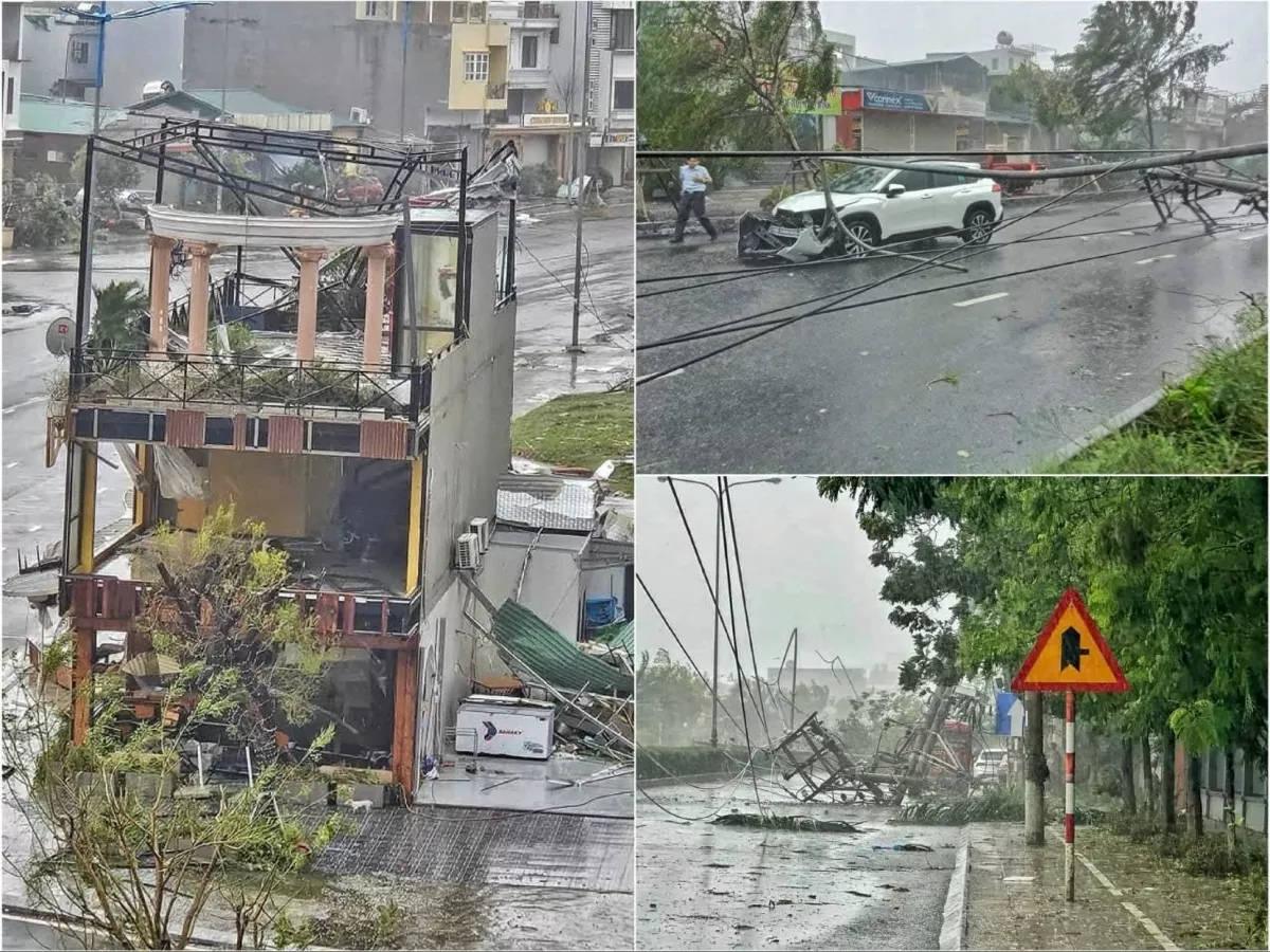 Bão Yagi tiến thẳng vào đất liền, Hải Phòng, Quảng Ninh thiệt hại nặng nề, mất điện diện rộng