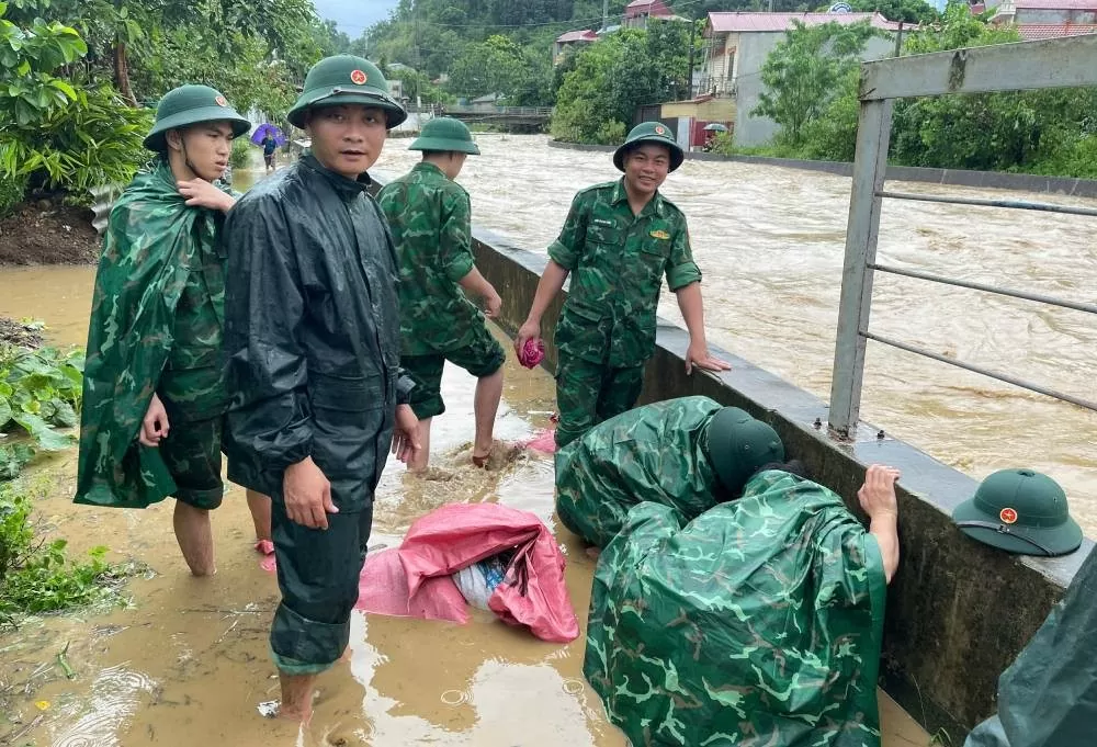 Bão số 3 đã làm thiệt hại nhiều tài sản của Bộ đội Biên phòng