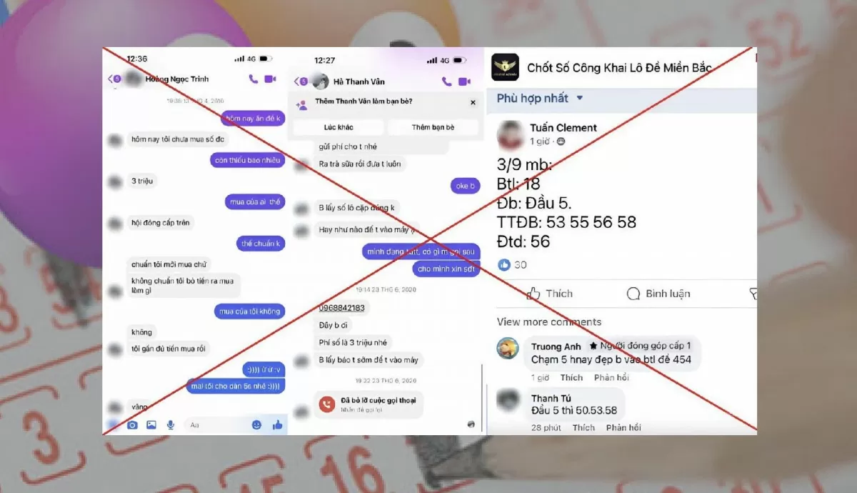 Khuyến cáo người dân cảnh giác chiêu trò nhận ghi số lô, đề trên mạng xã hội