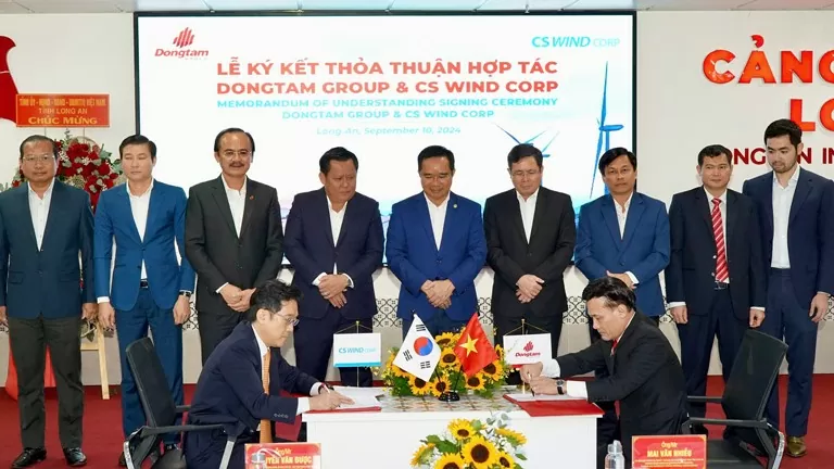 Đồng Tâm Group và CS Wind hợp tác xây dựng nhà máy điện gió 200 triệu USD