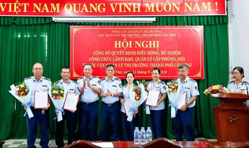 Cục Quản lý thị trường Cần Thơ bổ nhiệm loạt nhân sự mới