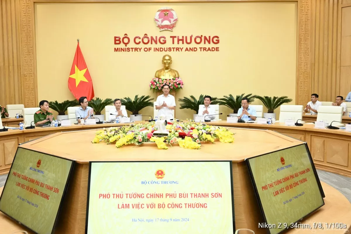 Phó Thủ tướng Bùi Thanh Sơn chúc ngành Công Thương 