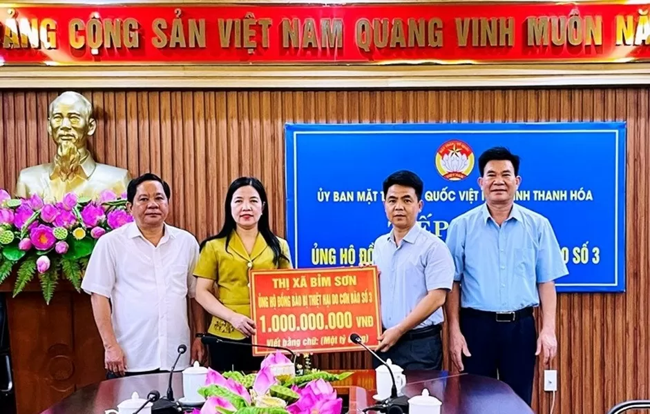 Thanh Hóa tiếp nhận hơn 21,1 tỷ đồng ủng hộ đồng bào bị thiệt hại do bão số 3