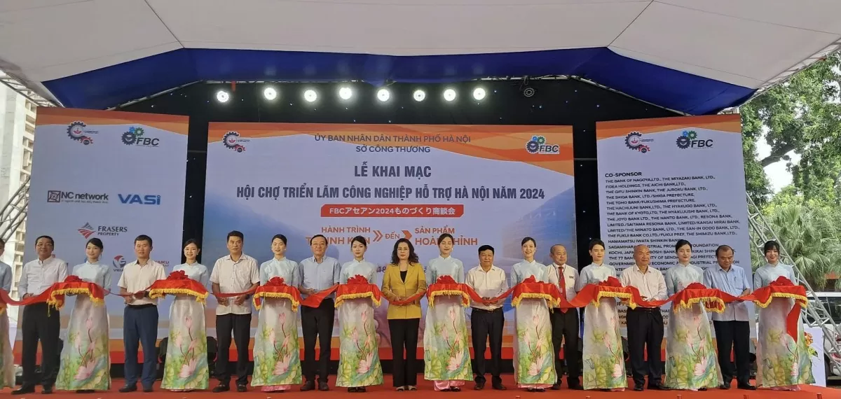 Hội chợ Công nghiệp hỗ trợ thành phố Hà Nội năm 2024 chính thức khai mạc