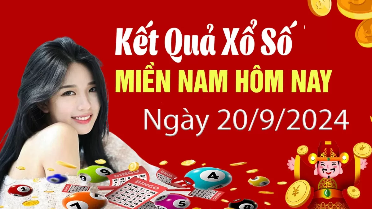 Kết quả Xổ số miền Nam ngày 20/9/2024, KQXSMN ngày 20 tháng 9, XSMN 20/9, xổ số miền Nam hôm nay